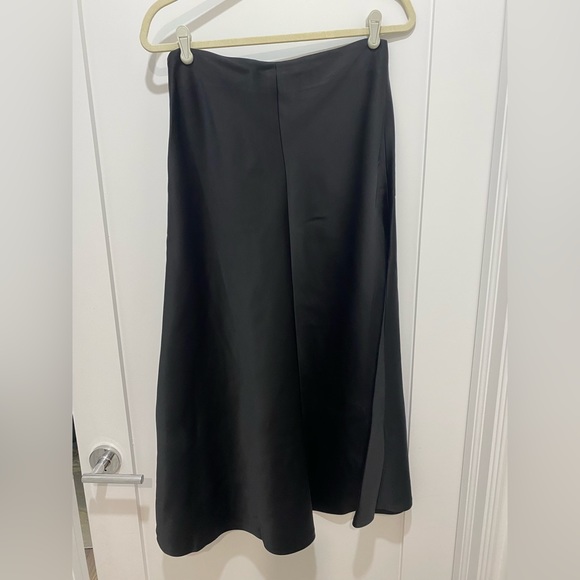 Theory black silky slip skirt - Picture 3 of 4
